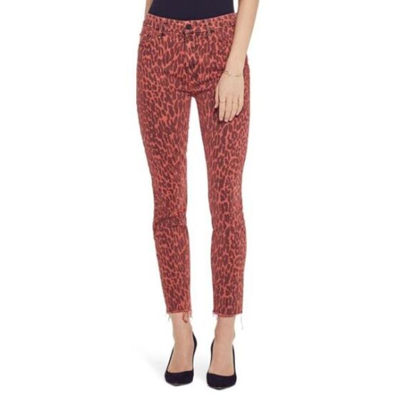 MOTHER The Looker High Waist Fray Skinny Jeans